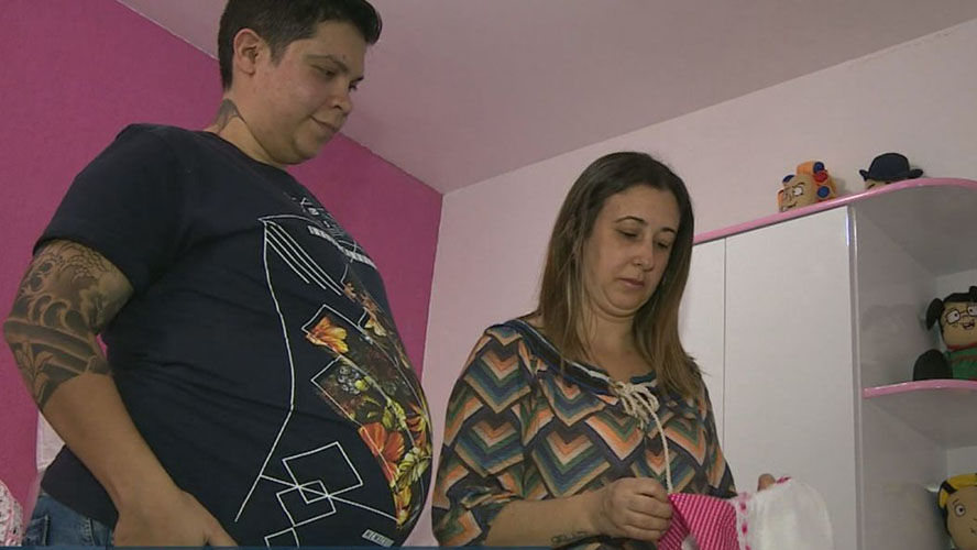 O casal vive junto há seis anos. E esperam ansiosos pela chagada do primeiro filho.